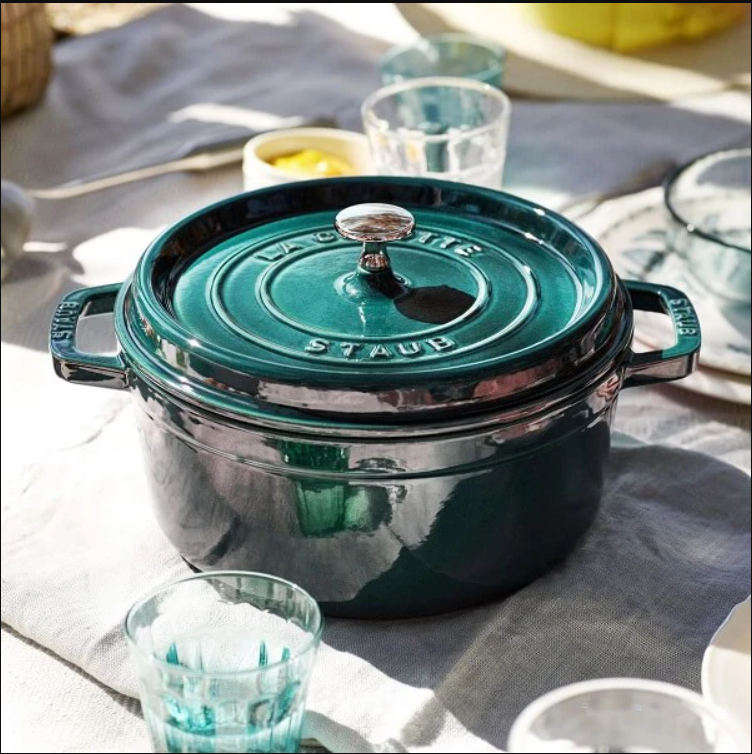 Staub - Nồi tròn màu xanh ngọc - 26cm
