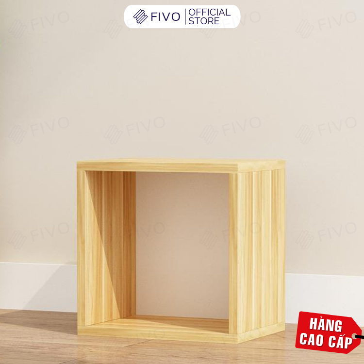 Kệ Sách Gỗ Tổ Ong Đa Năng FIVO FB02 Nhiều Màu Sắc Để Đồ Tiện Lợi (30 x 30 x 30 cm) - Hàng Chính Hãng