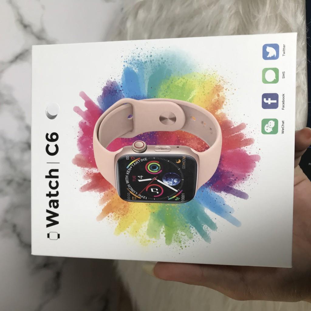 Đồng Hồ thông minh C6 Lắp Được Sim Độc Lập Nghe Gọi Kết Nối Bluetooth 5.0