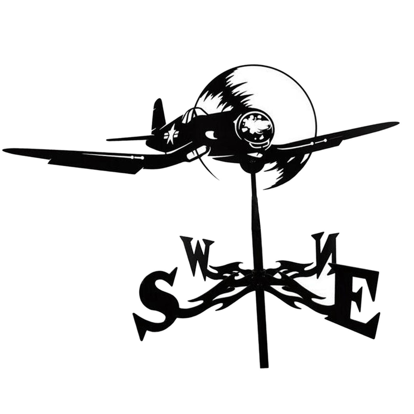 2x Weather Vane Yard Wind Direction Indicator Kit Bracket Weathervane