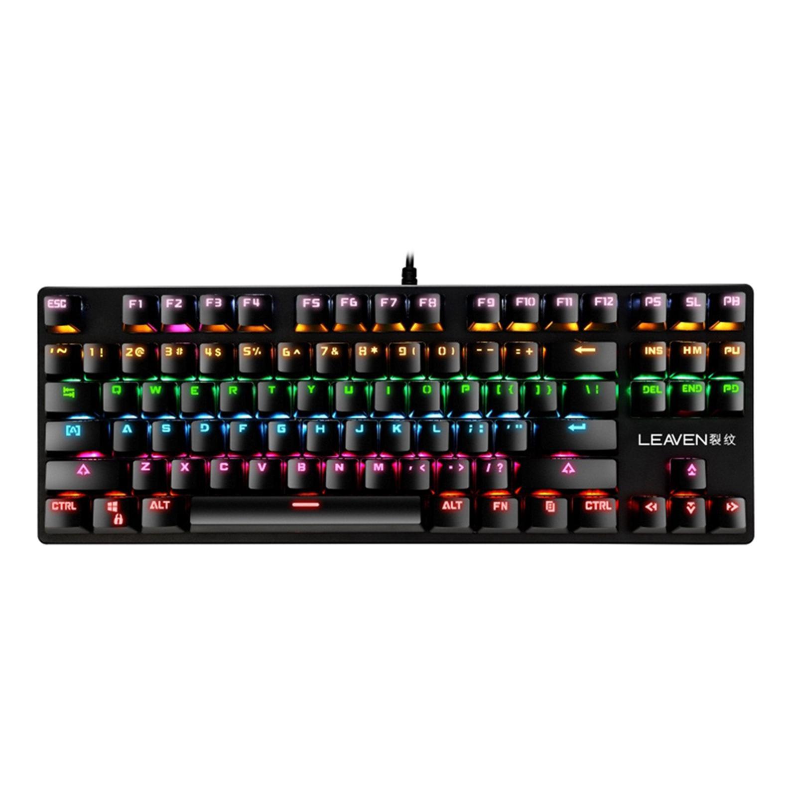 K550 Mechanical Gaming Keyboard Wired Keyboard 87 Keys RGB Backlit