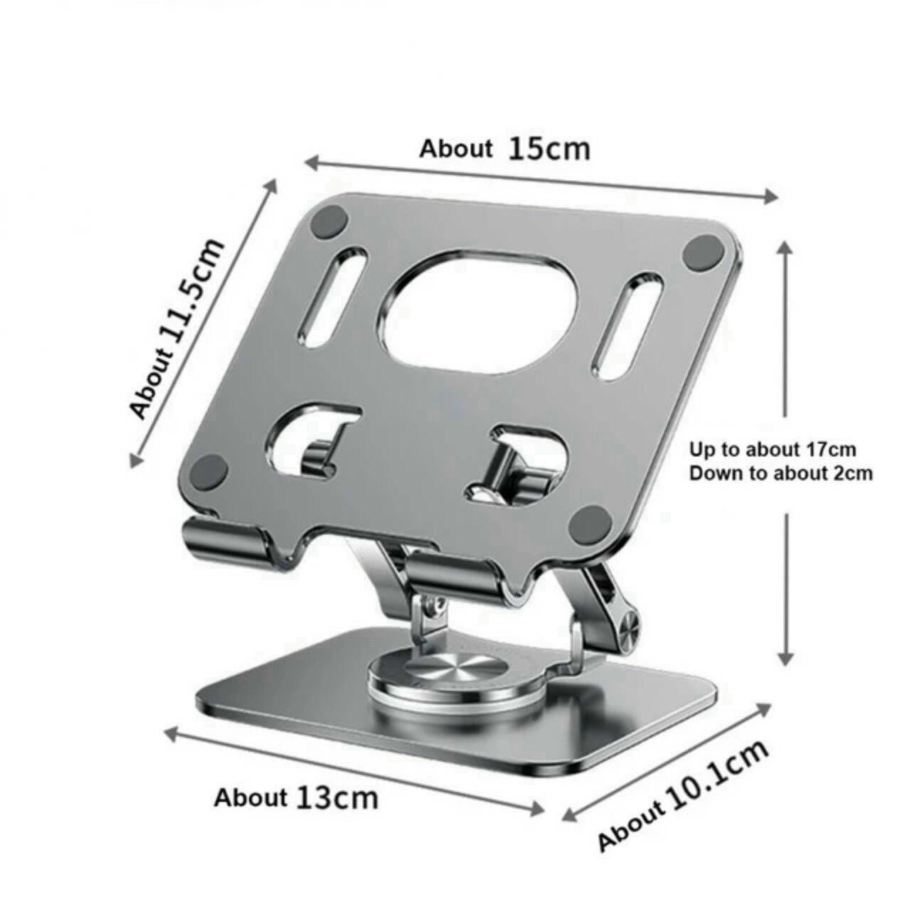 Giá Đỡ Máy Tính Bảng Chân Đế Xoay 360 Độ Chắc Chắn Từ Hơp Kim Nhôm Cao Cấp ( hàng chính hãng)
