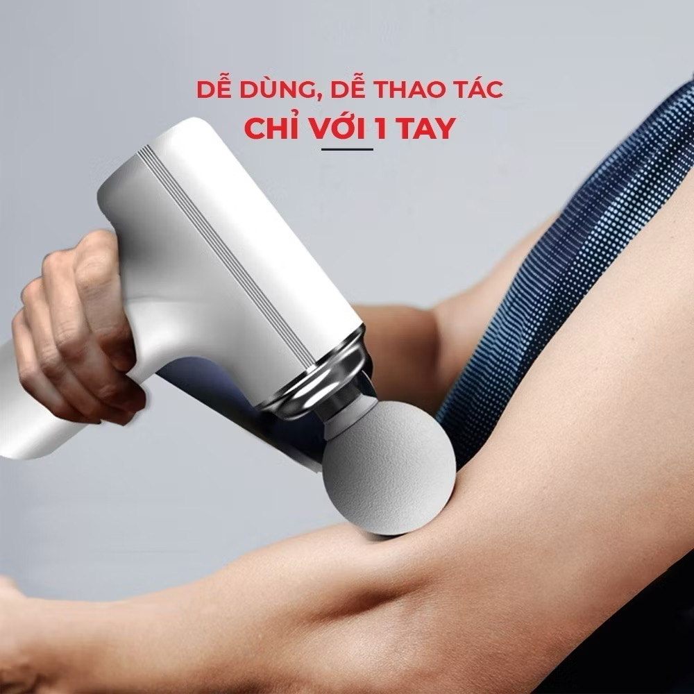 [LOẠI 1 PIN KHỎE] Máy massage cầm tay, máy massage cổ vai gáy 6 Cấp Độ Chuyên Sâu Đa Năng Bảo Hành 12 Tháng