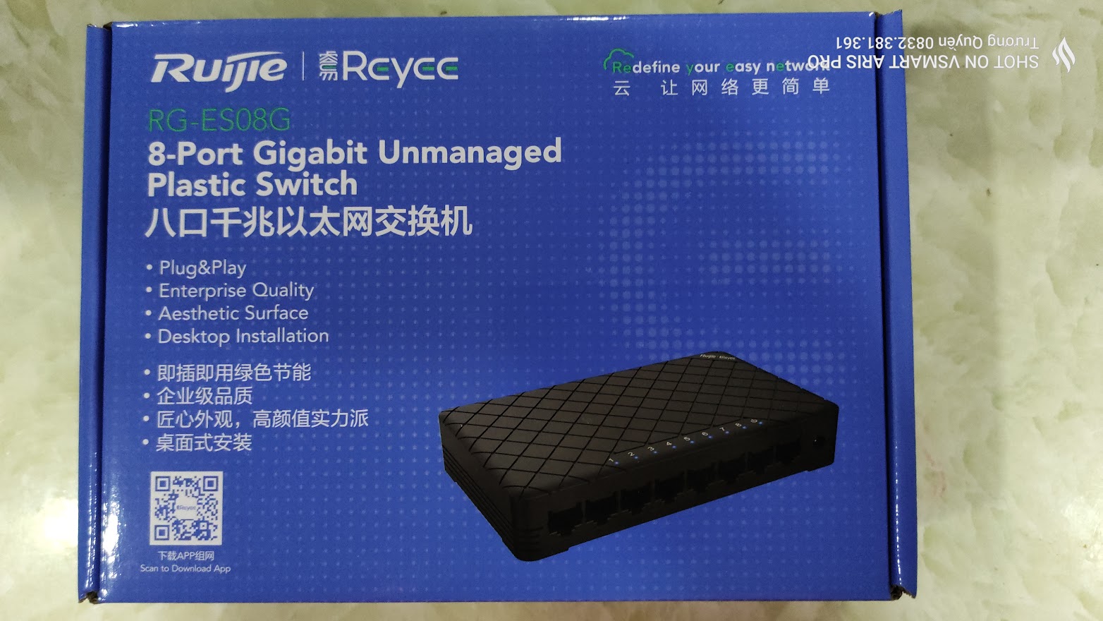 Thiết bị chuyển mạch 8 cổng Gigabit REYEE RG-ES08G - Hàng chính hãng