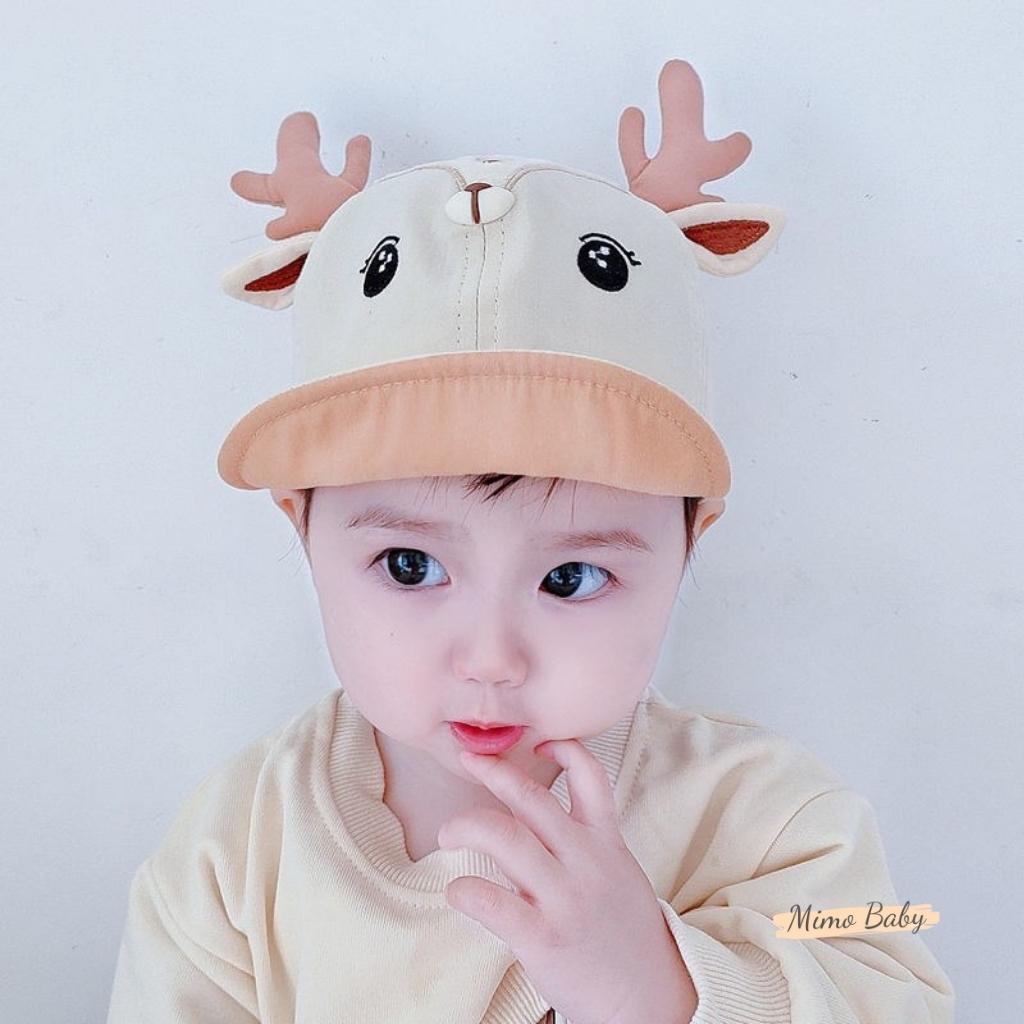 Mũ nón lưỡi trai hình chú nai dễ thương cho bé MH119 Mimo Baby