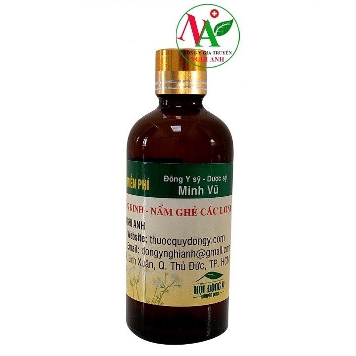 Thảo dược đặc trị zona thần kinh, nấm ghẻ Đông Y Nghi Anh lọ 100ml