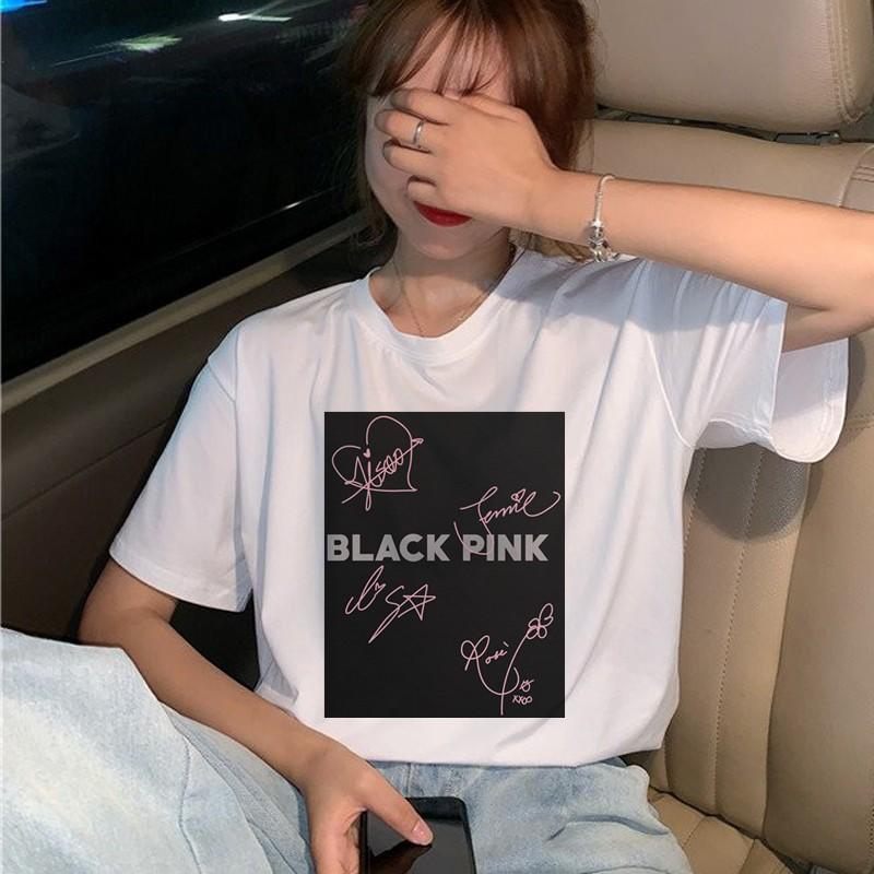 Áo Phông Black Pink In Hình Chữ Kí