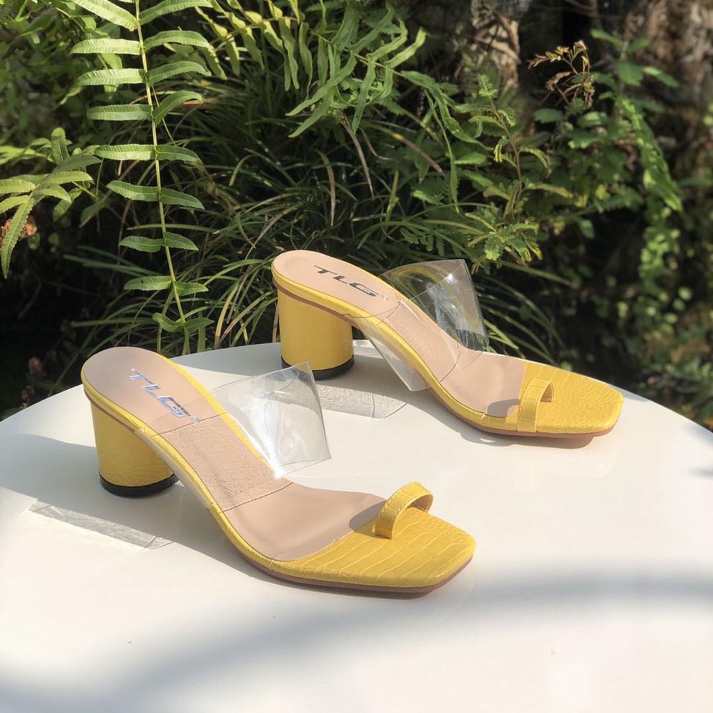 Guốc nữ siêu dễ thương hot trend  xỏ ngón quai mika 21424
