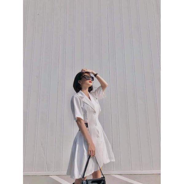 Đầm dạo phố phong cách thêu logo cá tính Maru Dress