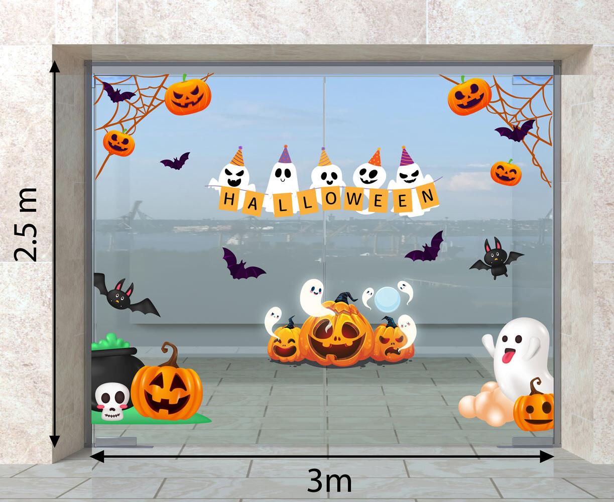 DECAL TRANG TRÍ HALLOWEEN 2023  COMBO SỐ 18