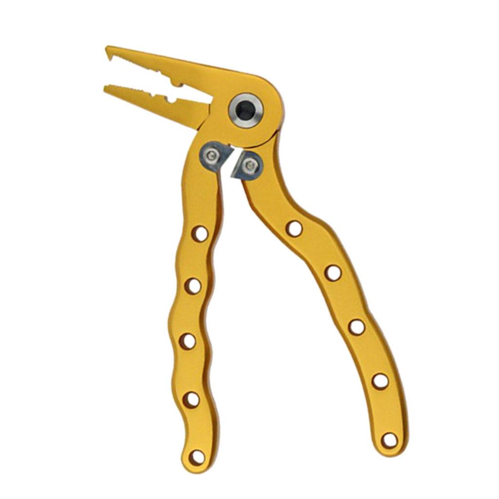 Multifunctional Fishing Plier Hook Remover Steel Wire Line Cutter