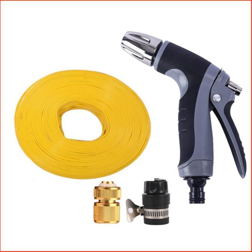 Bộ dây và vòi xịt tăng áp rửa xe tưới cây 7-10M 206817