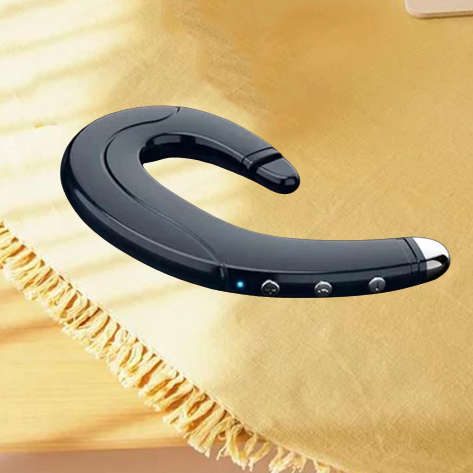 2x Waterproof Bone Conduction Bluetooth 5.0 Ear-Hook Single Headphone W/ Mic for Sports