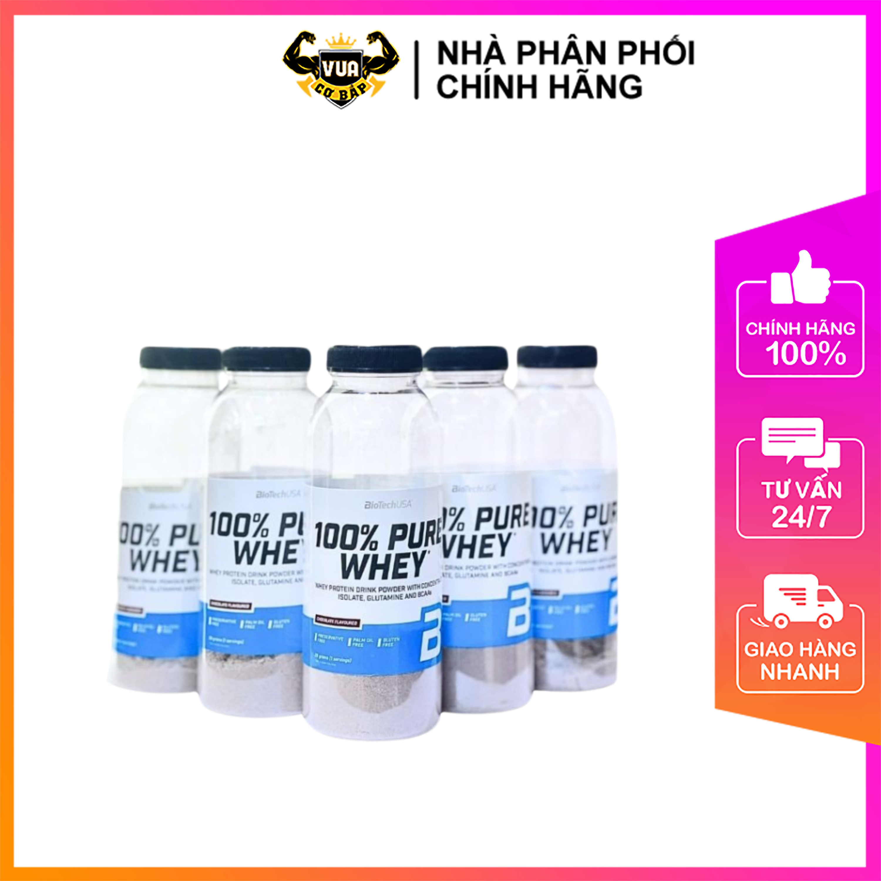 Combo 5 Chai Sample 100% Pure Whey BioTechUSA Chai 28g