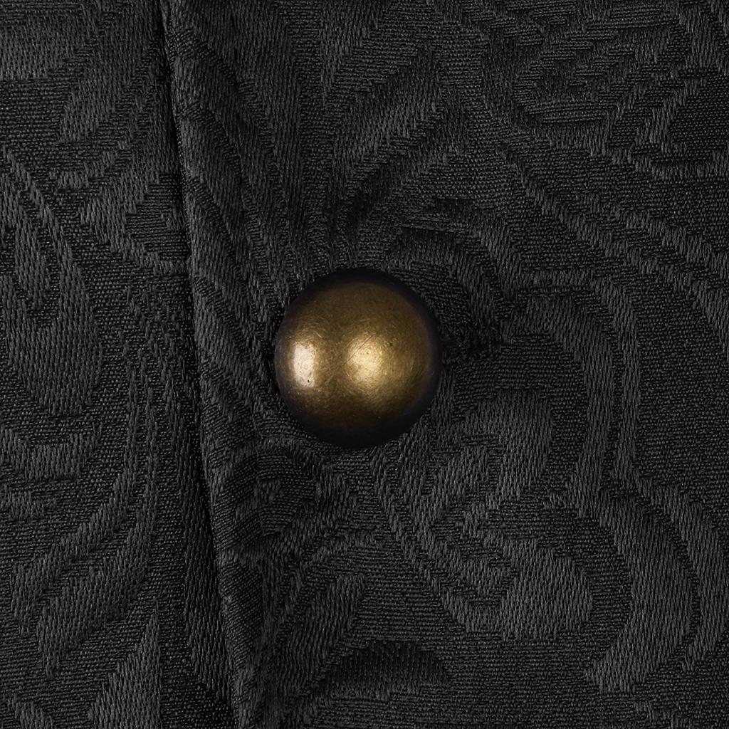 Men's Medieval Jacquard Waistcoat Steampunk Slim Fit Dress Vest