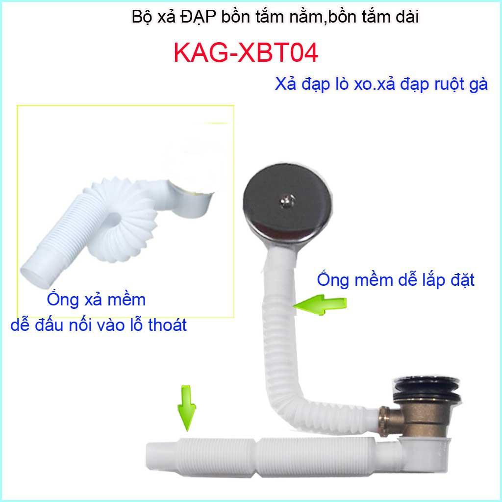 Bộ Xả bồn tắm dài KAG-XBT04, Bộ xả bồn tắm nằm giá tốt hiệu suất sử dụng tốt-xả đạp chân