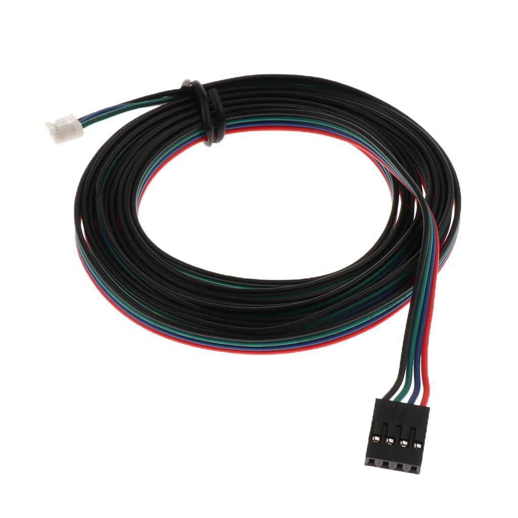 Stepper Motor Cable Lead Wires Connectors 1.5M .54 4pin To 6pin For 3D