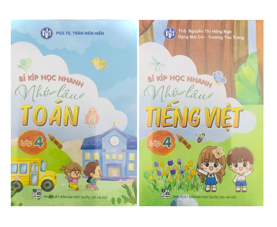 Sách - Combo bí kíp học nhanh nhớ lâu toán + tiếng việt 4