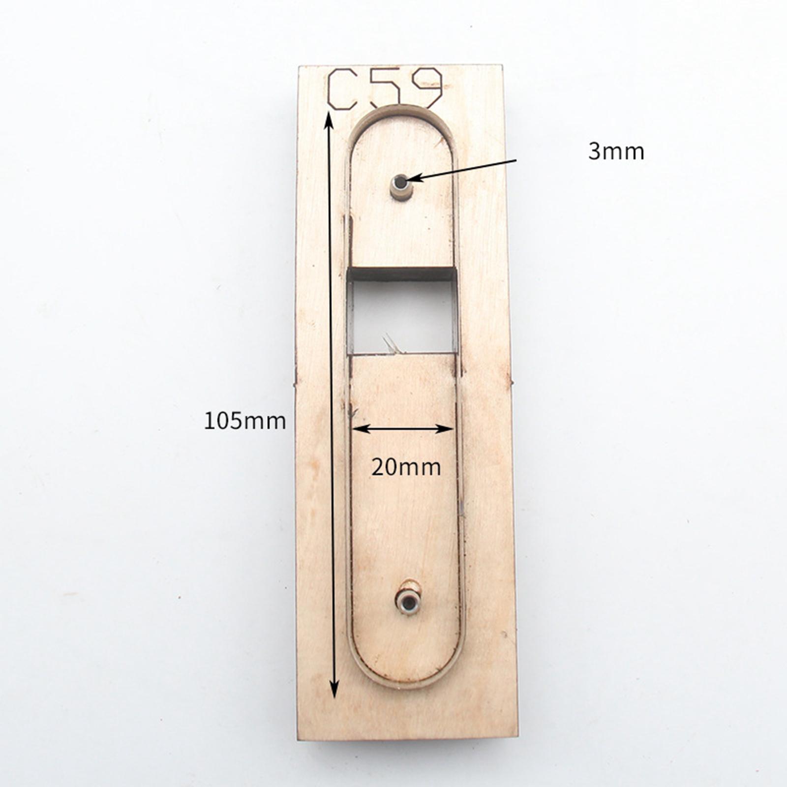 Wood Leather Cutting Die Leather Cutter Steel DIY Earphone Data Cable Organizer Leather Crafts Template Cutting Dies Supplies DIY Gift