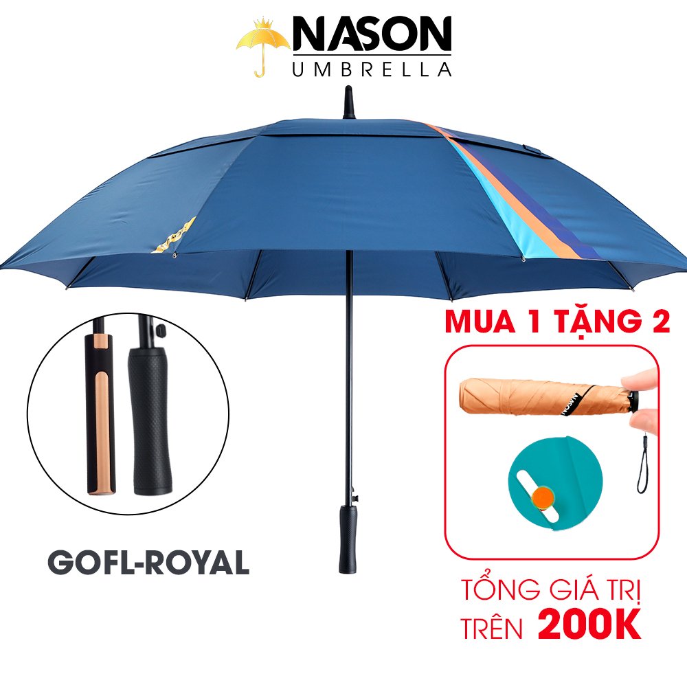 Hình ảnh Ô dù Golf cao cấp 2 tầng NASON UMBRELLA ROYAL, chống lật, chống UV, tán rộng 30 inch