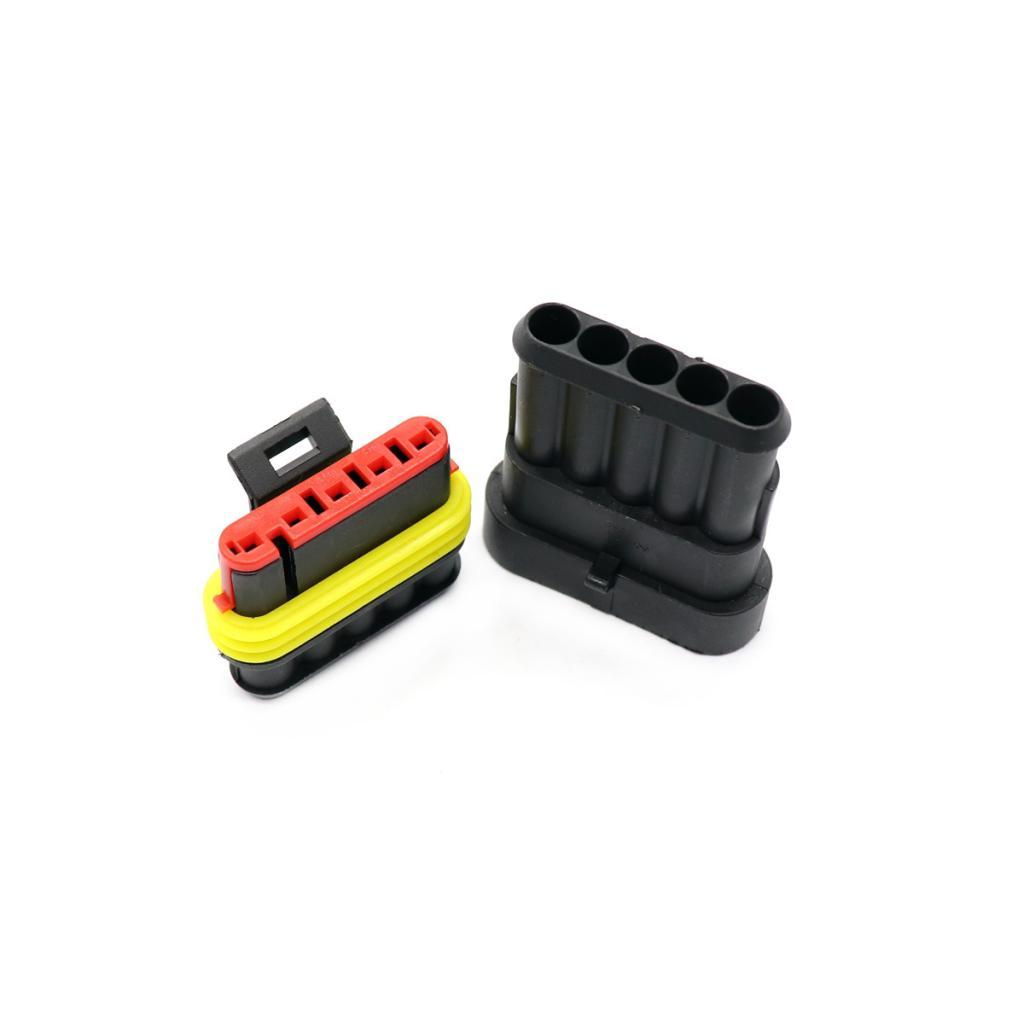 High Quality 5 Kit Waterproof Electrical Wire Cable 5 Pin Way Plug