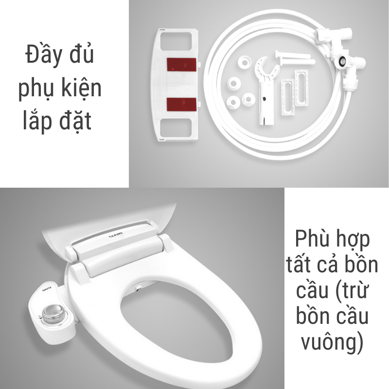 Vòi rửa vệ sinh thông minh Luva Bidet LB 203 - Hàng Chính Hãng