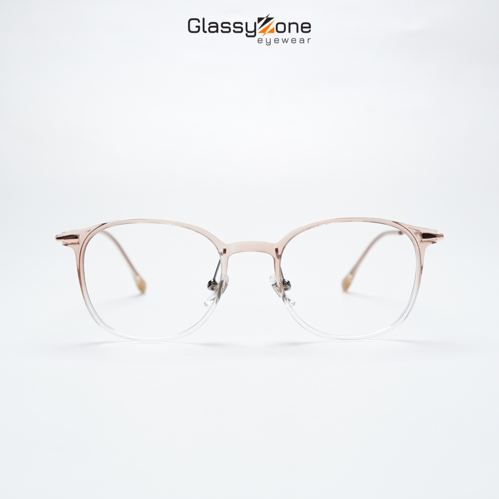 Gọng kính cận, Mắt kính giả cận nhựa dẻo Form Tròn Unisex Nam Nữ Destiny - GlassyZone