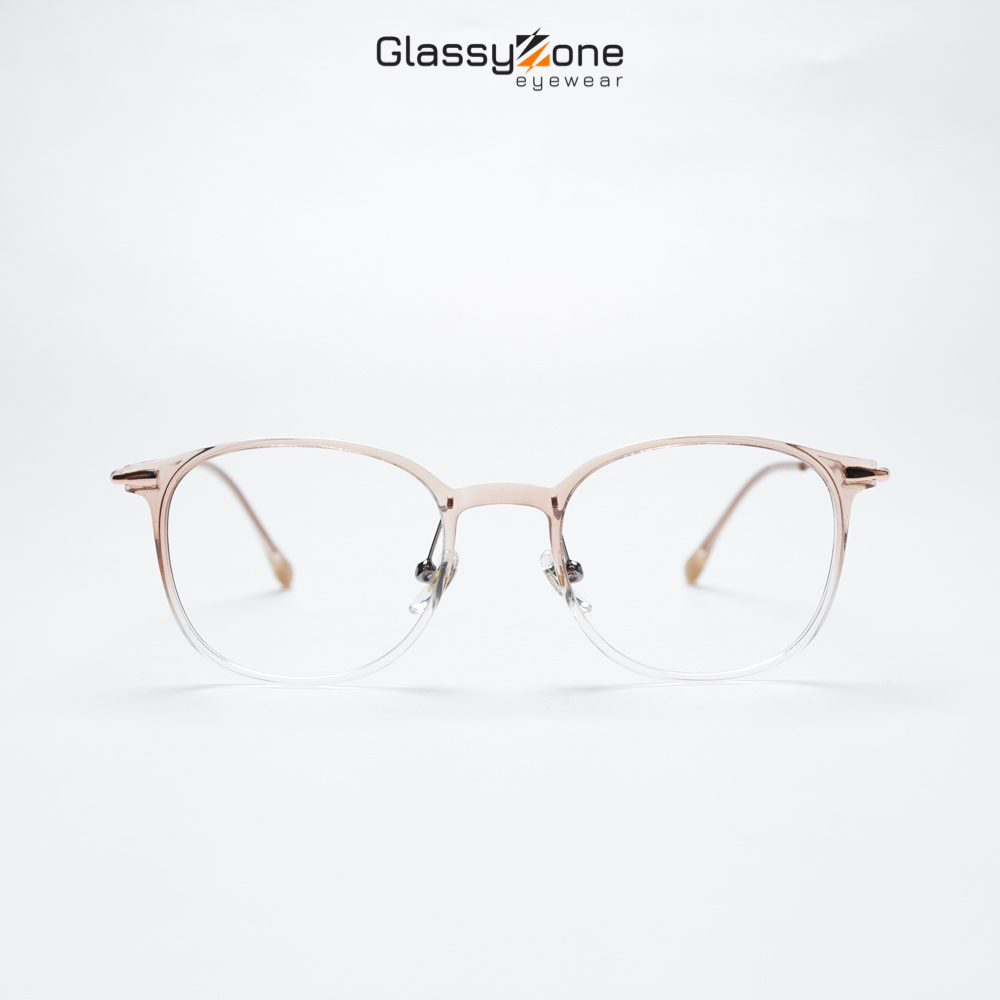Gọng kính cận, Mắt kính giả cận nhựa dẻo Form Tròn Unisex Nam Nữ Destiny - GlassyZone