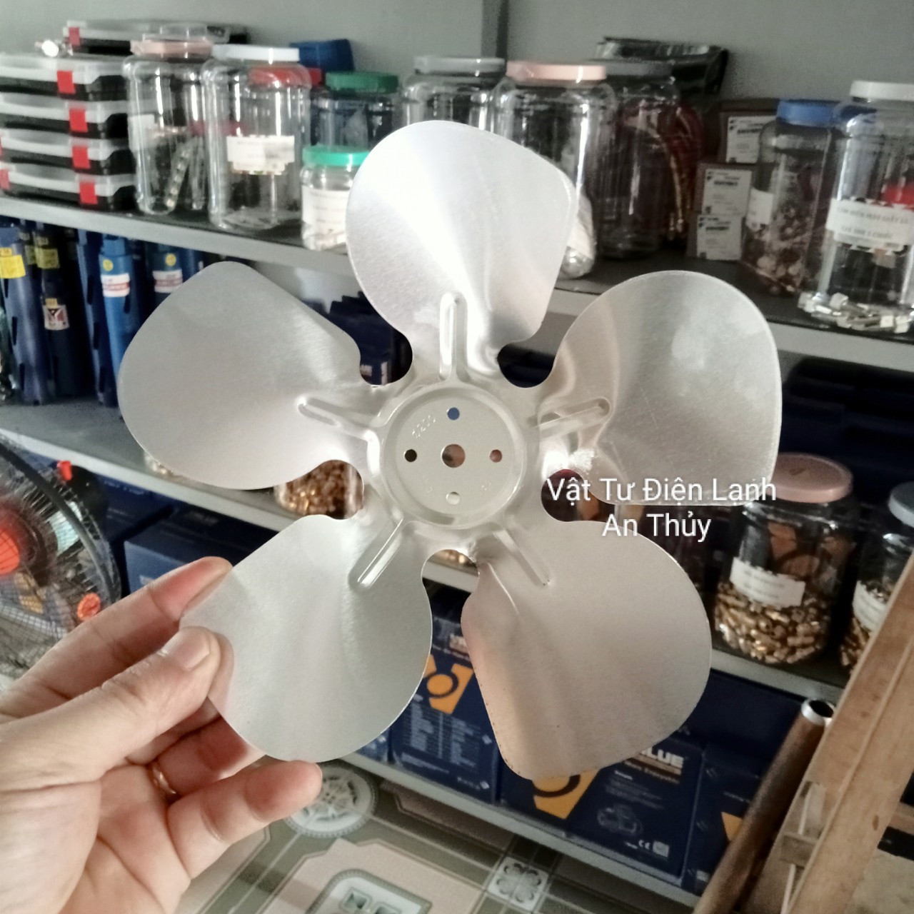 Cánh quạt nhôm tủ lạnh COCA  đường kính 20cm - Cánh quạt nhôm tủ mát - Cánh quạt tủ đông 20cm, cánh quạt nhôm tản nhiệt