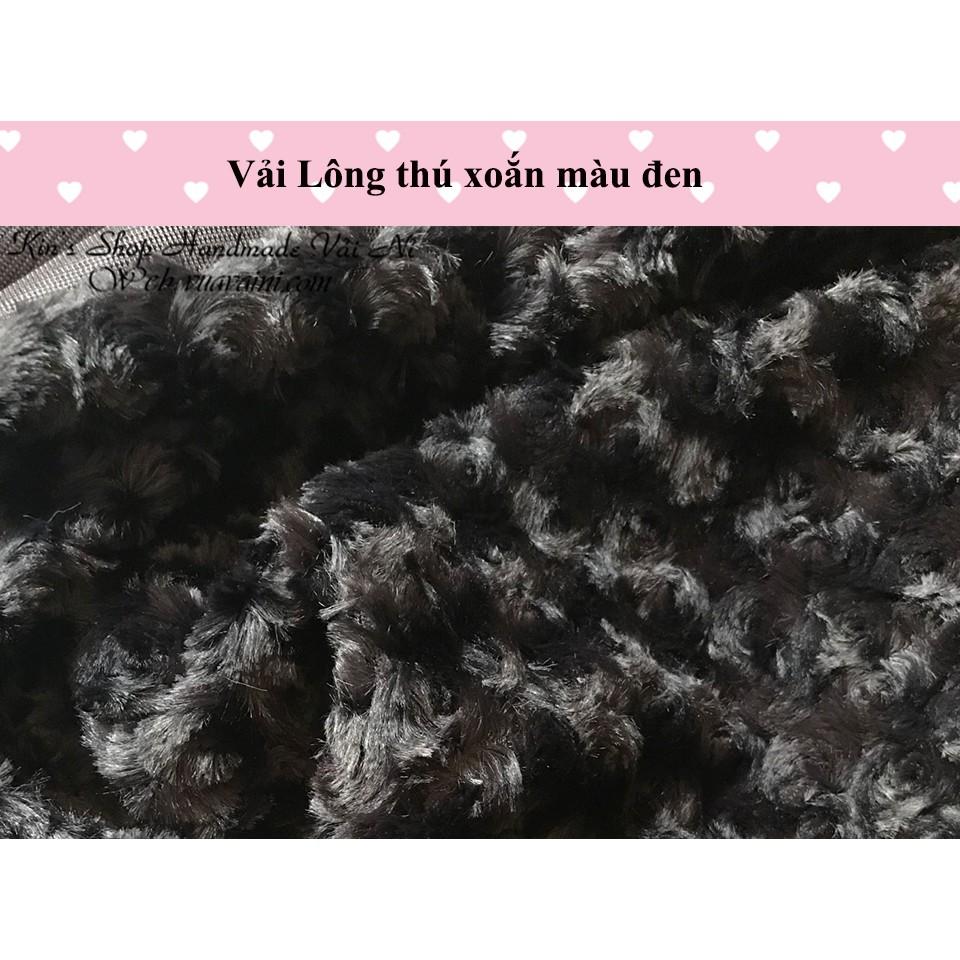 COMBO 2 MÉT Vải lông thú xoắn hoa hồng làm gấu bông Teddy, áo khoác, gối ôm, làm nền chụp hình sản phẩm, làm đồ handmade