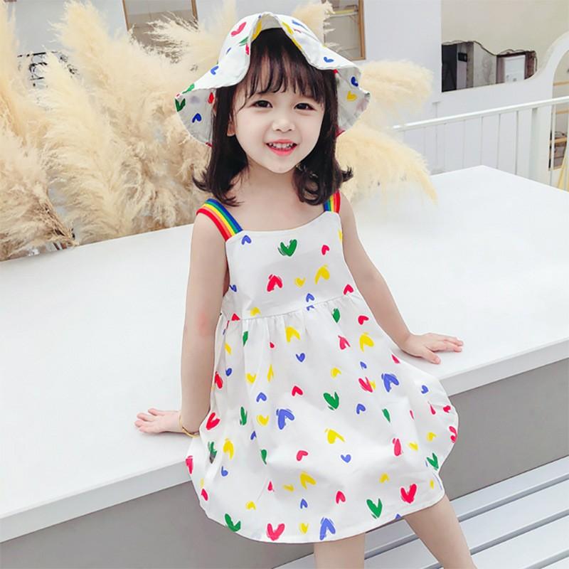 Váy Trái Tim Thô Lụa Tặng Kèm Nón 10-25kg