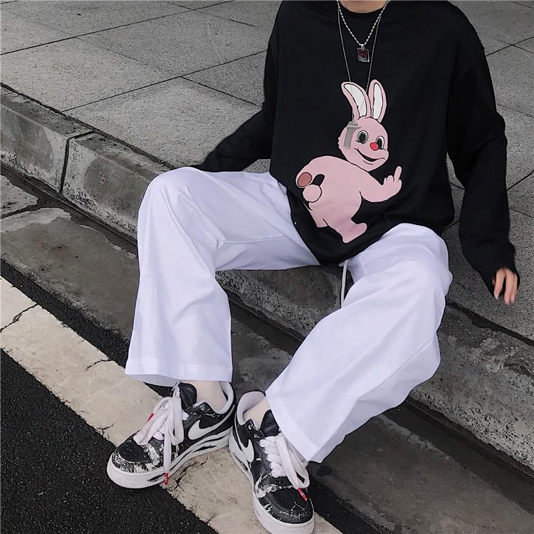 Áo thun tay dài form rộng Yinxx, áo sweater Unisex SW501