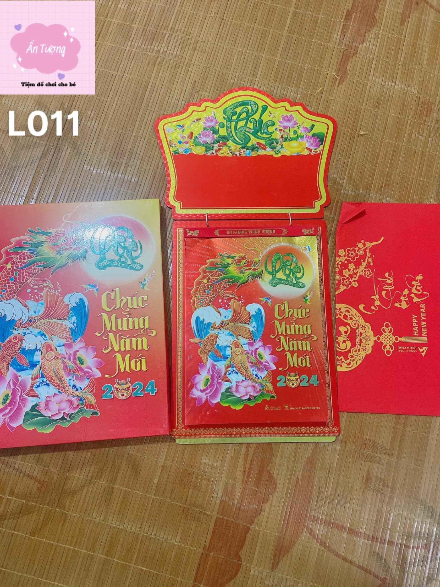 Bộ lịch Giáp Thìn 2024 - Lịch Bloc Siêu Cực Đại -chủ đề " Phong Thuỷ - Thư Pháp”