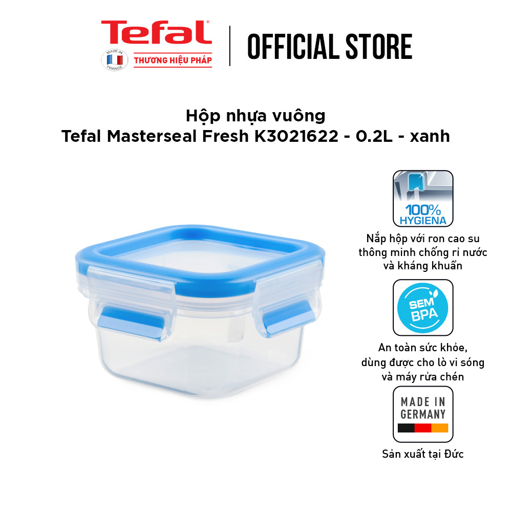Hộp bảo quản thực phẩm nhựa Tefal Masterseal Fresh 200ml- Hàng chính hãng