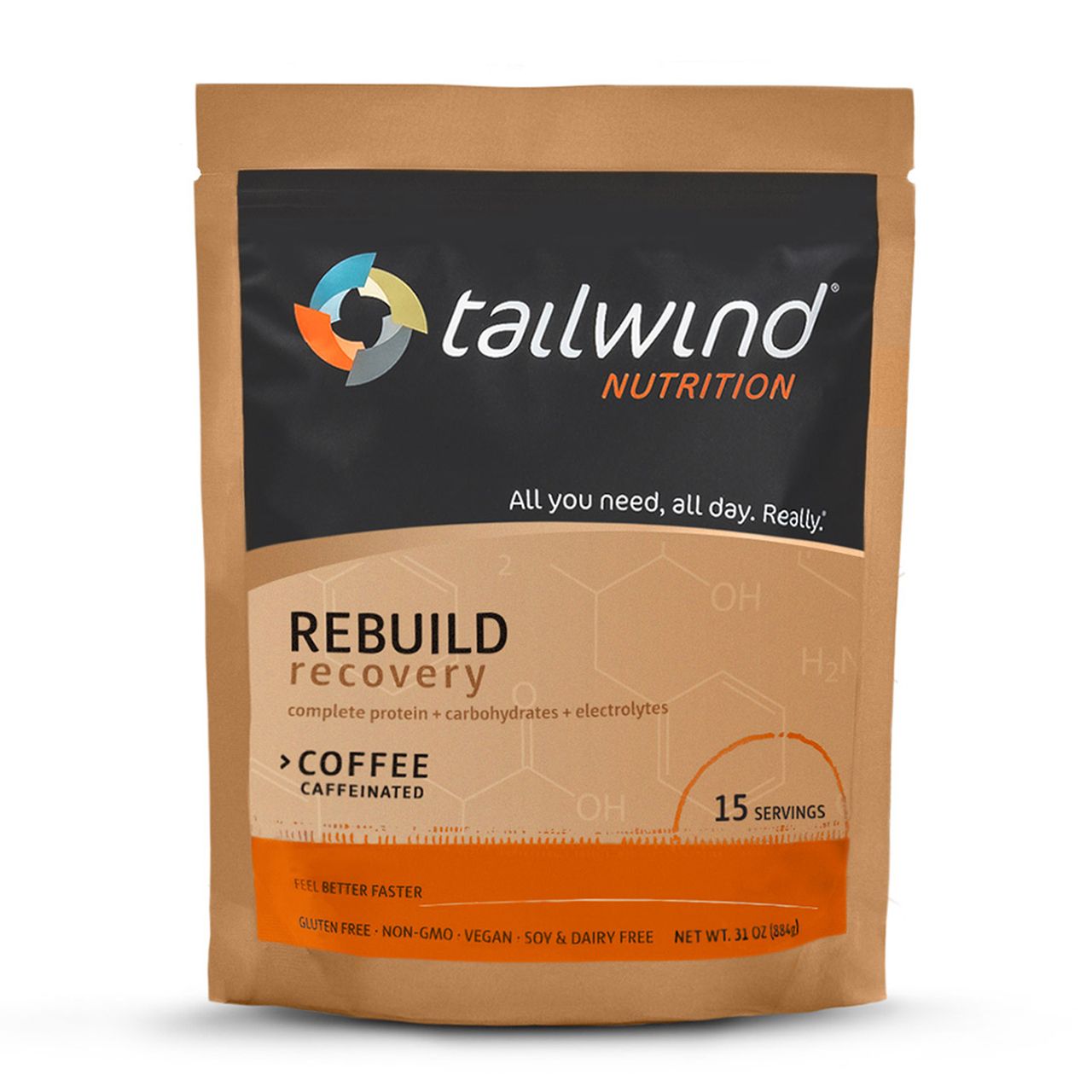 Bột hồi phục Tailwind Rebuild Bịch 15srv vị Coffee