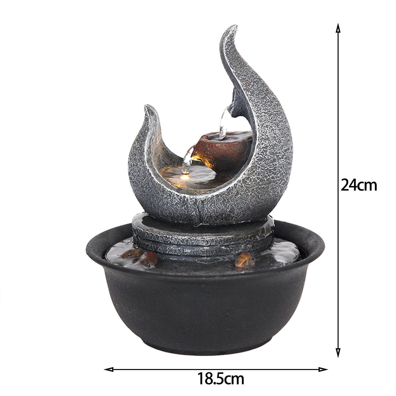 Desktop Water Fountain Waterfall Fountain Tabletop Fountain for Ornaments