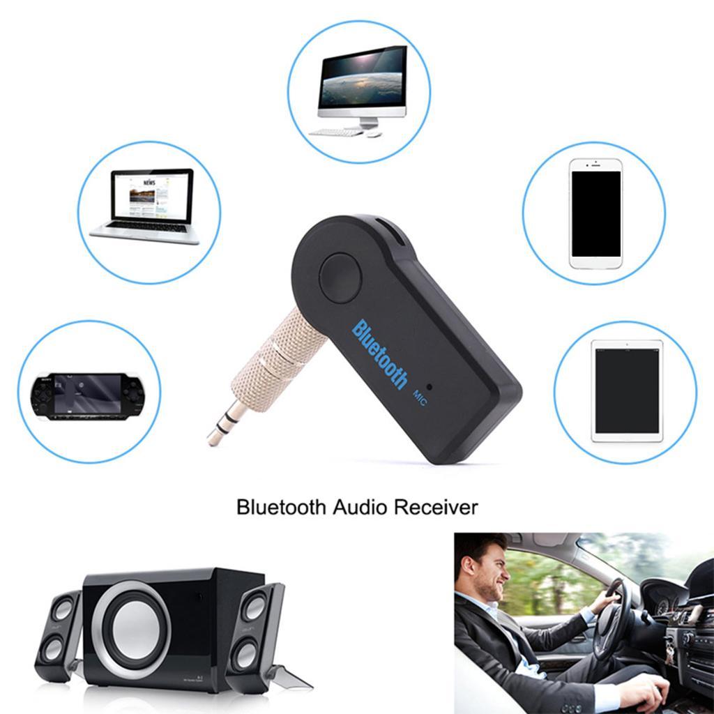 Mini Car 3.5mm  AUX Audio Wireless Bluetooth Receiver Handsfree Speaker