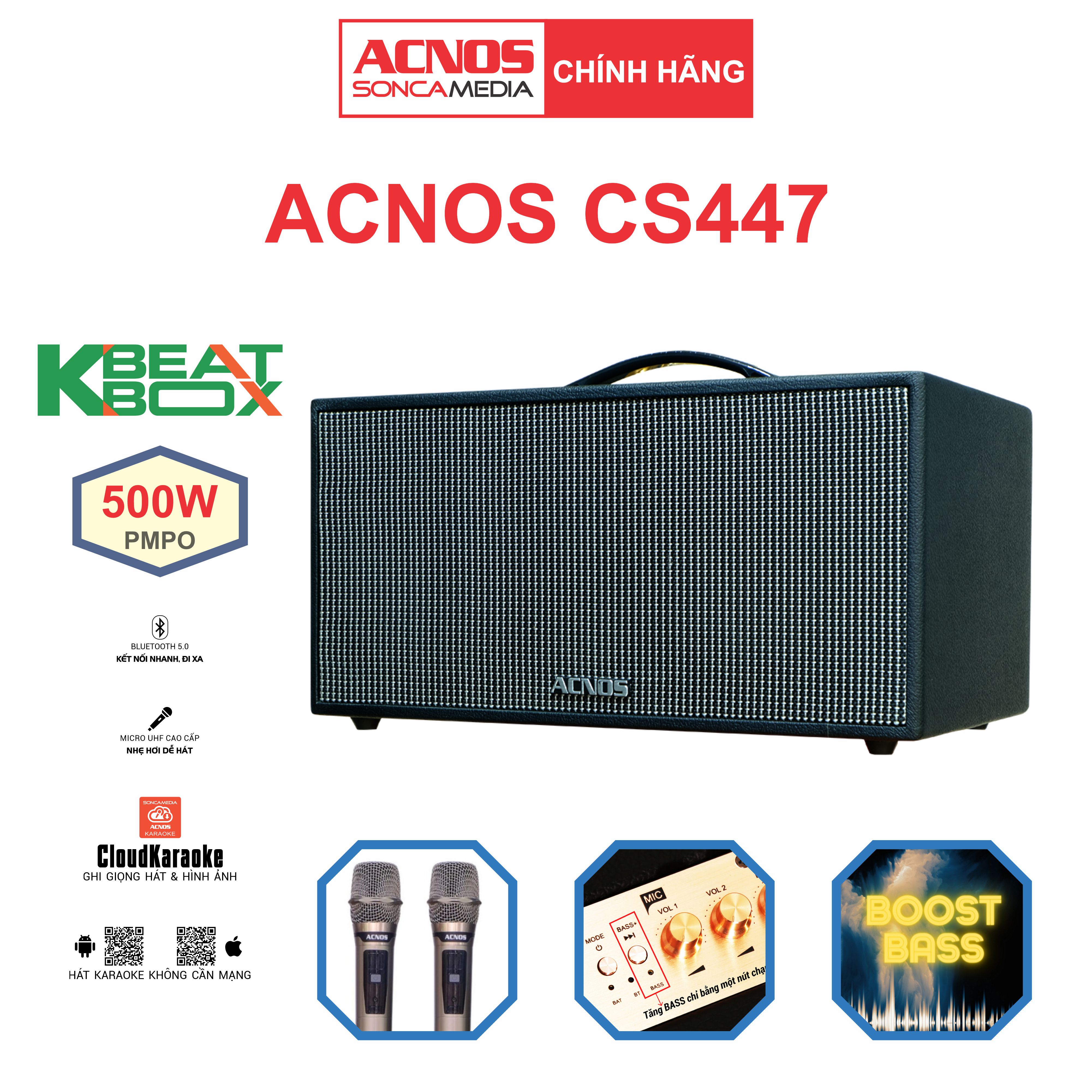 Dàn âm thanh di động xách tay ACNOS CS447