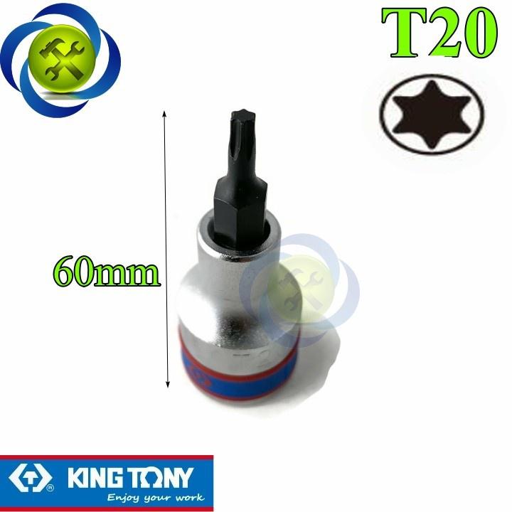 Đầu tuýp sao 1/2 KINGTONY dài 60mm trắng đen từ T20 - T70