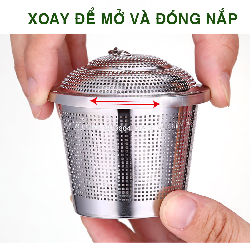 Bộ lọc pha trà đa năng bằng inox 304, có nhiều kích cỡ