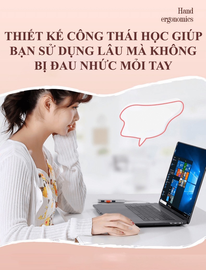 Chuột không dây INPHIC M8 với màu sắc nữ tính và thiết kế dễ thương kết nối bằng chip USB 2.4GHz - HÀNG CHÍNH HÃNG