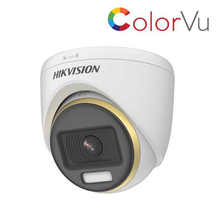 Camera Dome HDTVI ColorVu 2MP HIKVISION DS-2CE70DF3T-PF - Hàng Chính Hãng