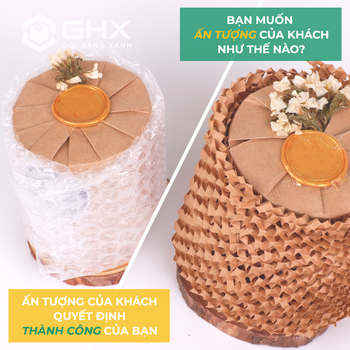 Giấy Tổ Ong Size 30cm - Gói hàng chống sốc - Chất giấy kraft xi măng 80gsm loại 1 - Thay bóng khí/xốp nilon