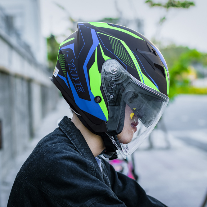 Mũ Bảo Hiểm 3/4 YOHE 878