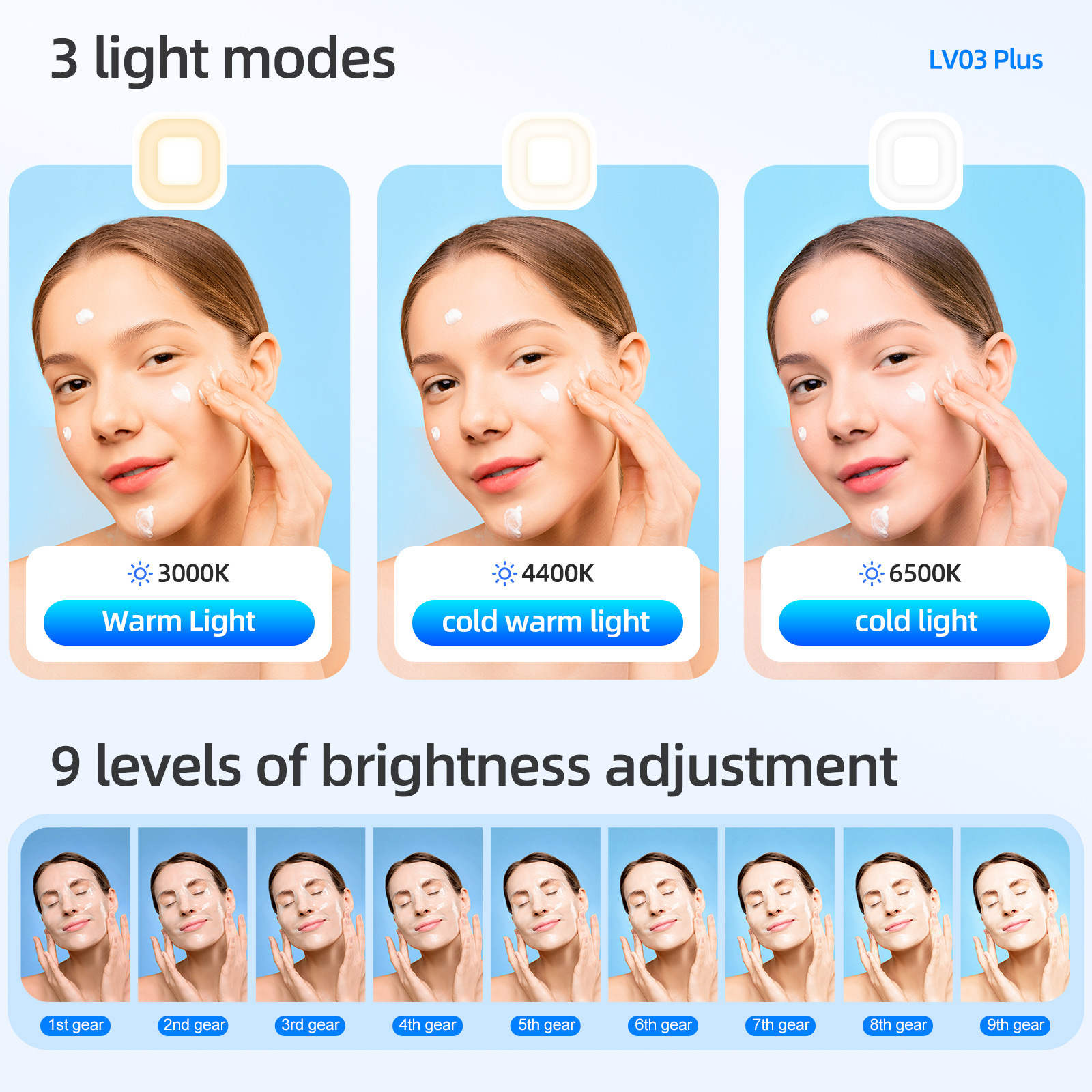 Gía Đỡ Livestream tích hợp đèn LV03 PLUS_ Hàng chính hãng