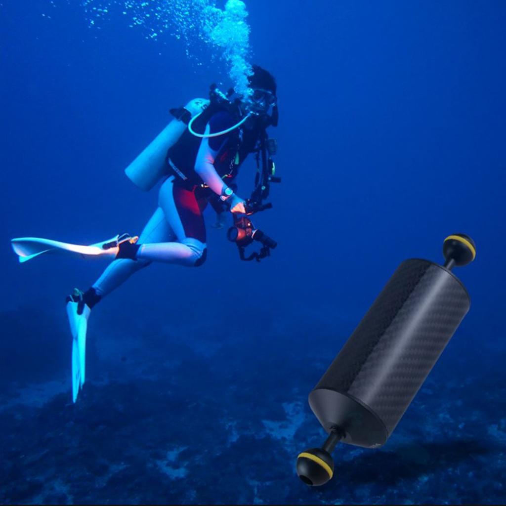 Sunnimix Sợi Carbon Bóng Kẹp Adapter Phần Chụp Ảnh Dưới Nước Đèn Cánh Tay 60 Mm