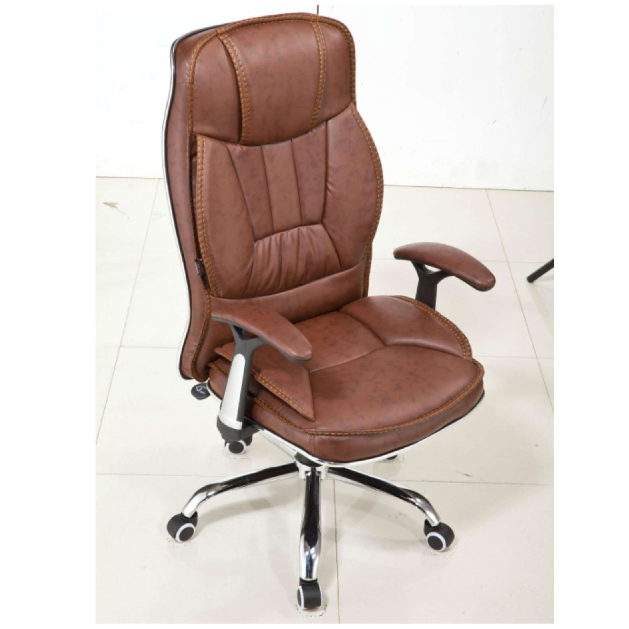 Ghế Văn Phòng Thư Giãn Kèm Ngả Lưng AZP-305 Màu Nâu - Hàng Nhập Khẩu