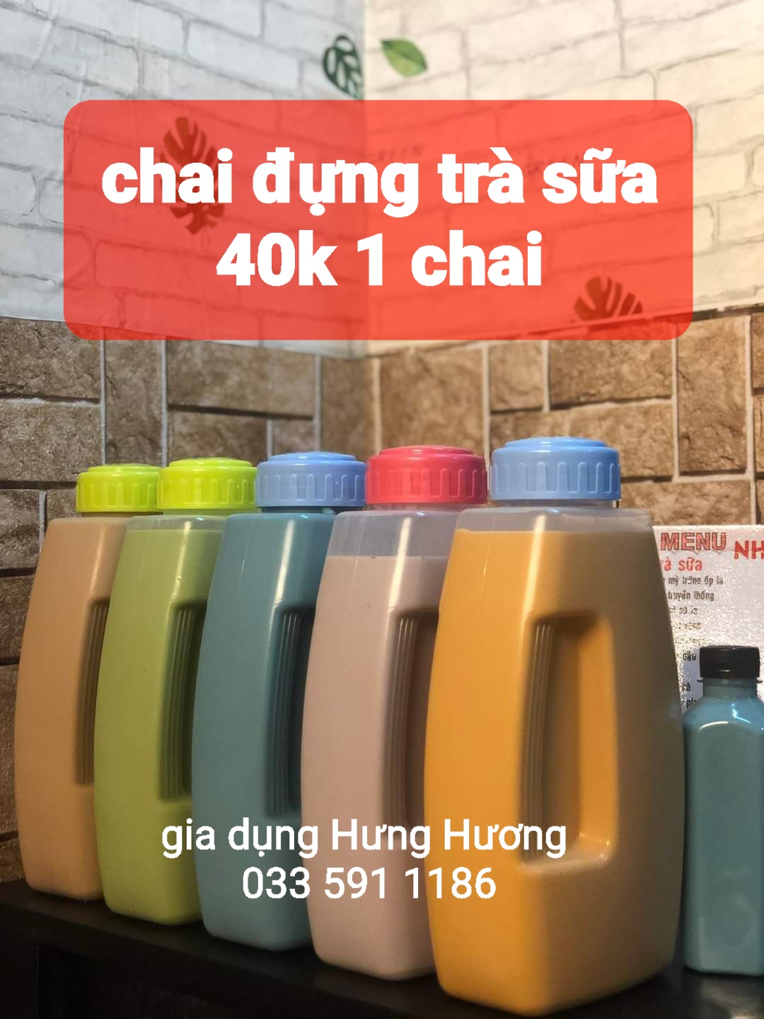 Chai đựng trà sữa 2,1 lít