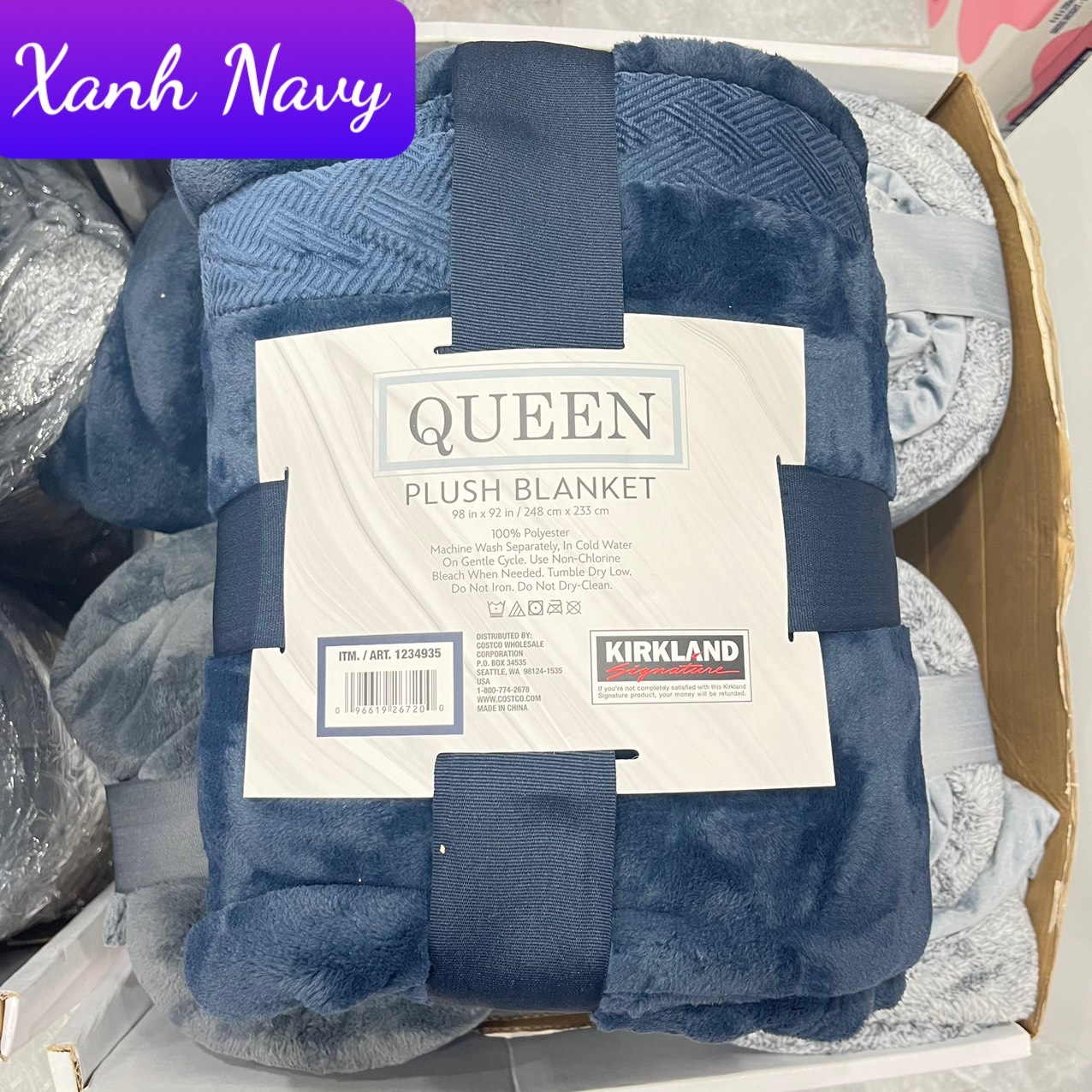 Chăn mền lông cừu KIRKLAND QUEEN Siêu Ấm Siêu Mềm Mượt