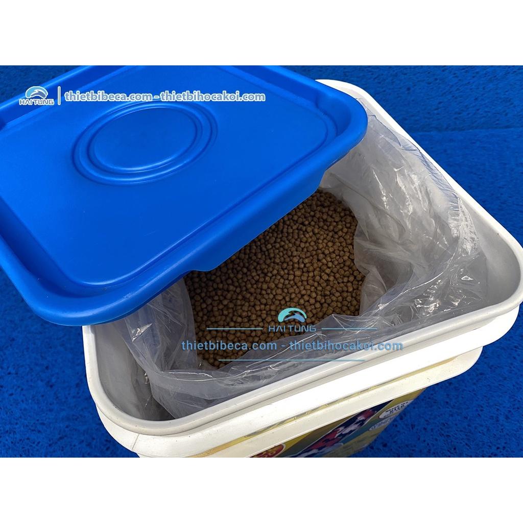 Thùng thức ăn,thùng nắp nhựa đựng cám Sanko -thùng cám 5kg size S 2-3mm,L 4-5mm
